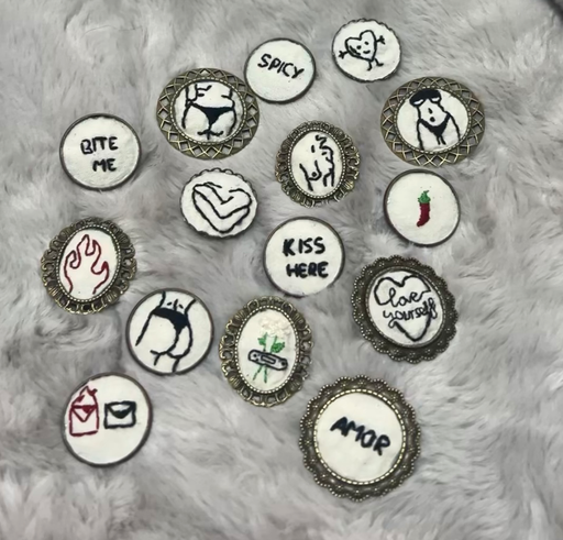 Broches « Valentines »
